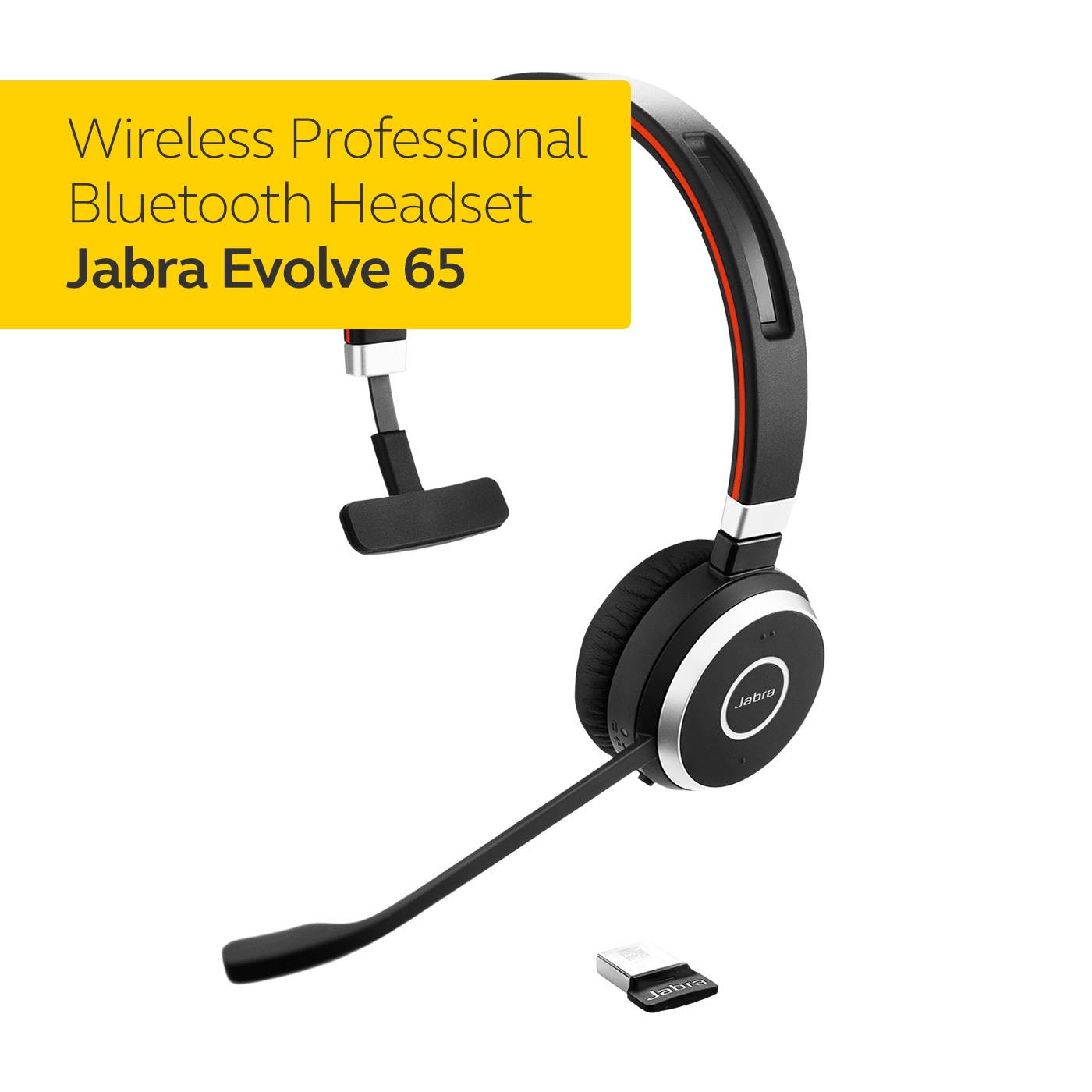 Jabra Evolve 65 UC Mono Wireless Headset / Music Headphones