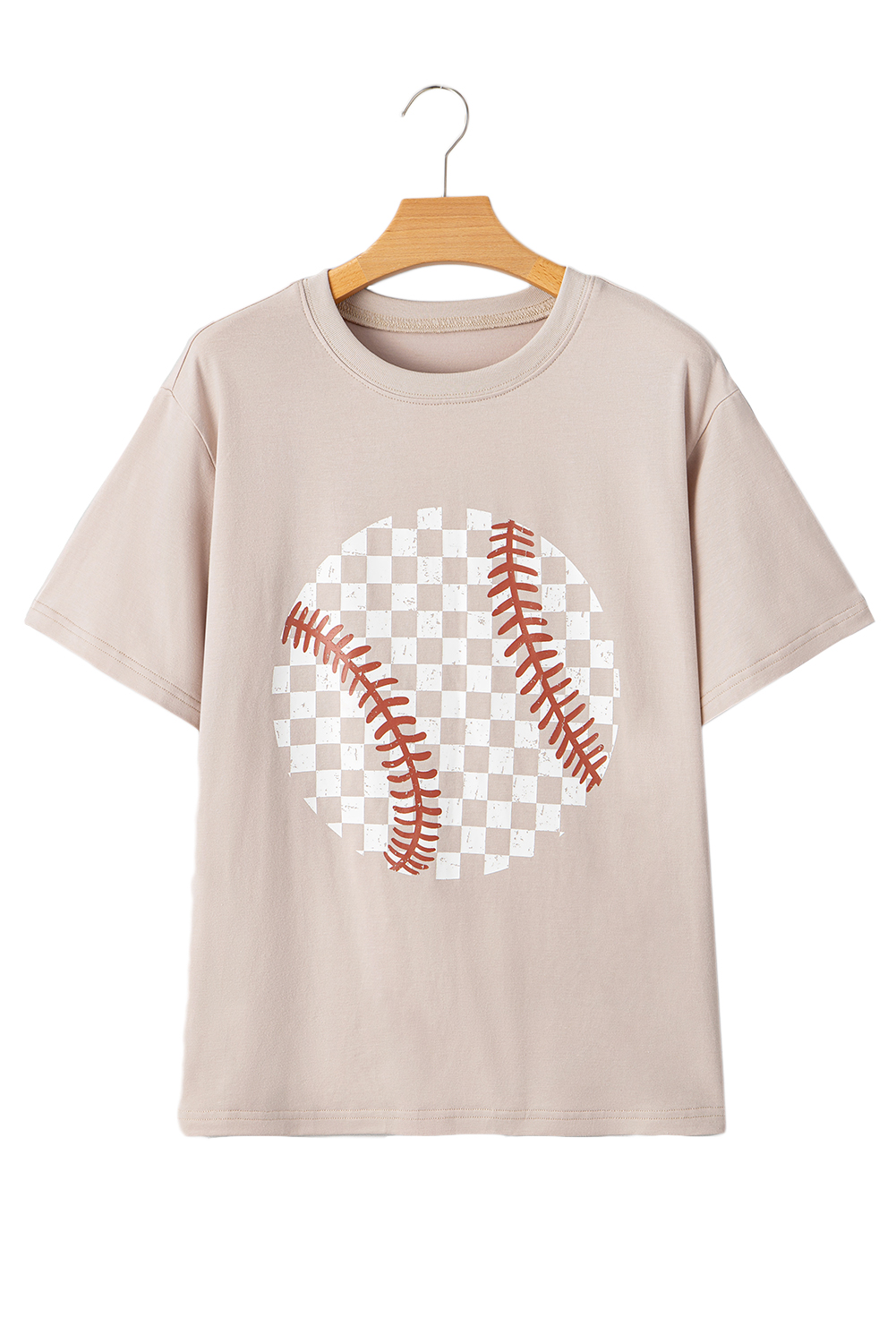 Red Cheetah Print Casual Short Sleeve Crew Neck T Shirt