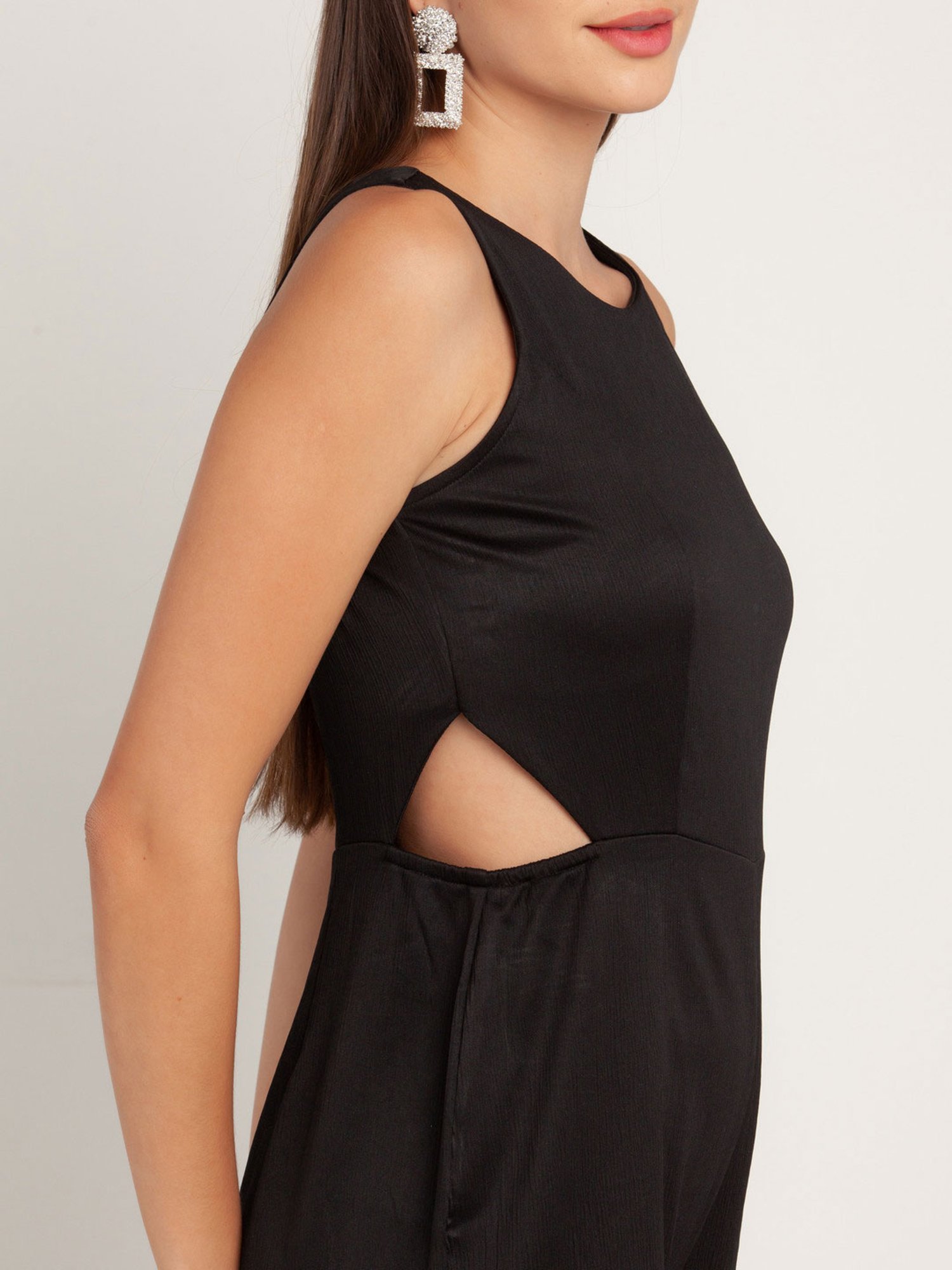 Zink London Black Full Length Jumpsuit