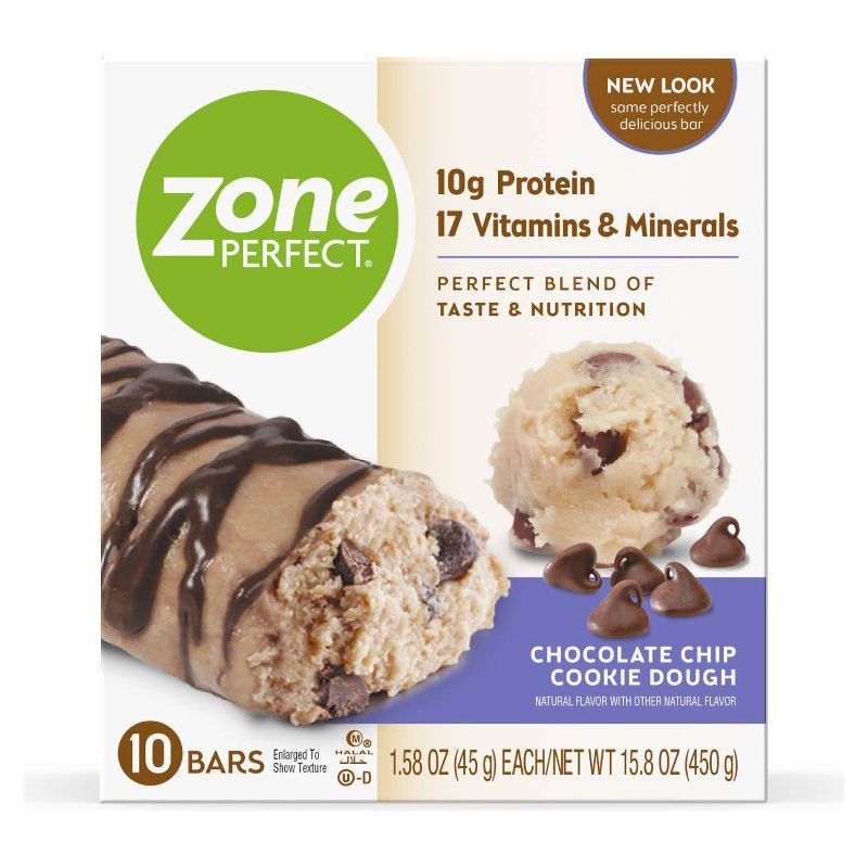 ZonePerfect Protein Bar Chocolate Chip Cookie Dough - 10 ct/15.8oz