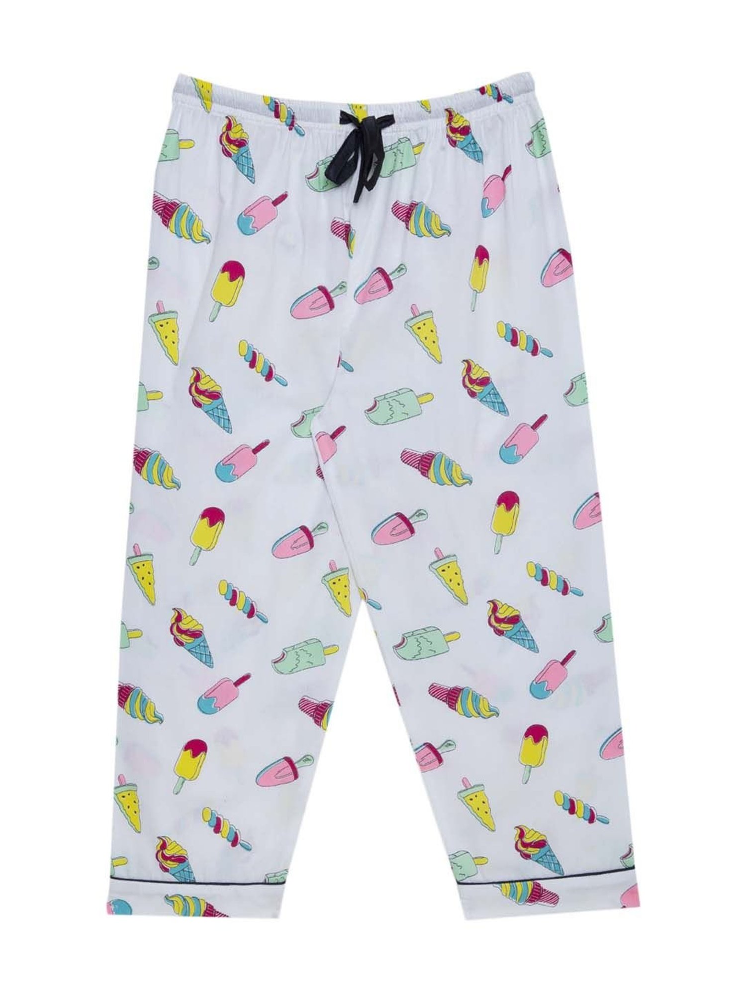 Fluffalump Boys Multicolor Cotton Printed Nightwear Top & Pants Set