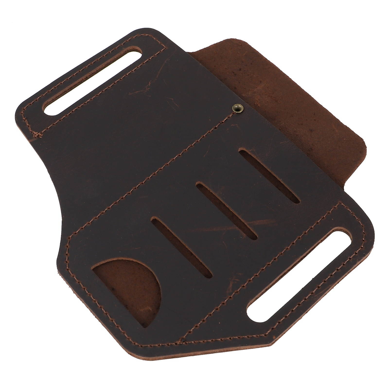 Leather Sheath for EDC Organizer Belt Loop Leather Multi-tool Holder Pouch