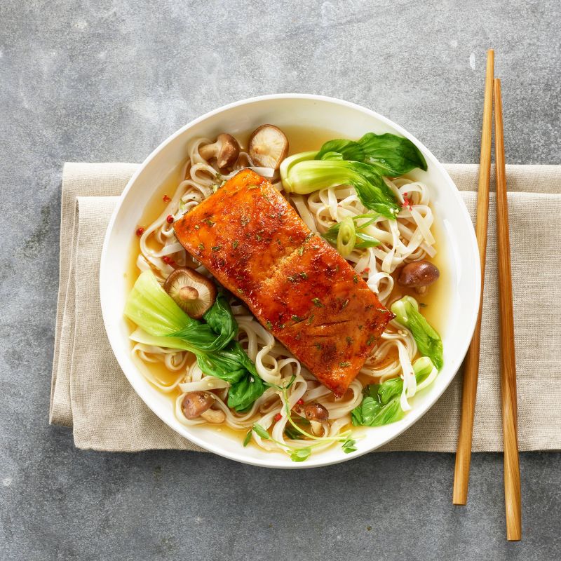 C. Wirthy & Co. Teriyaki Hand-Seasoned Atlantic Salmon Fillets - Frozen - 10oz