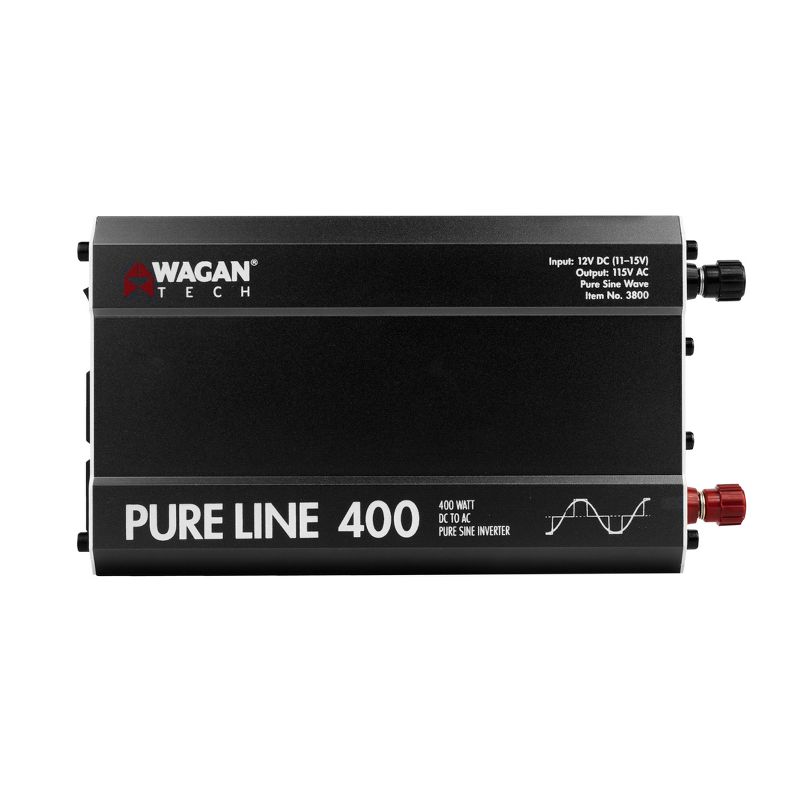 Wagan Pure Line 400W ETL Certified Power Inverter Black