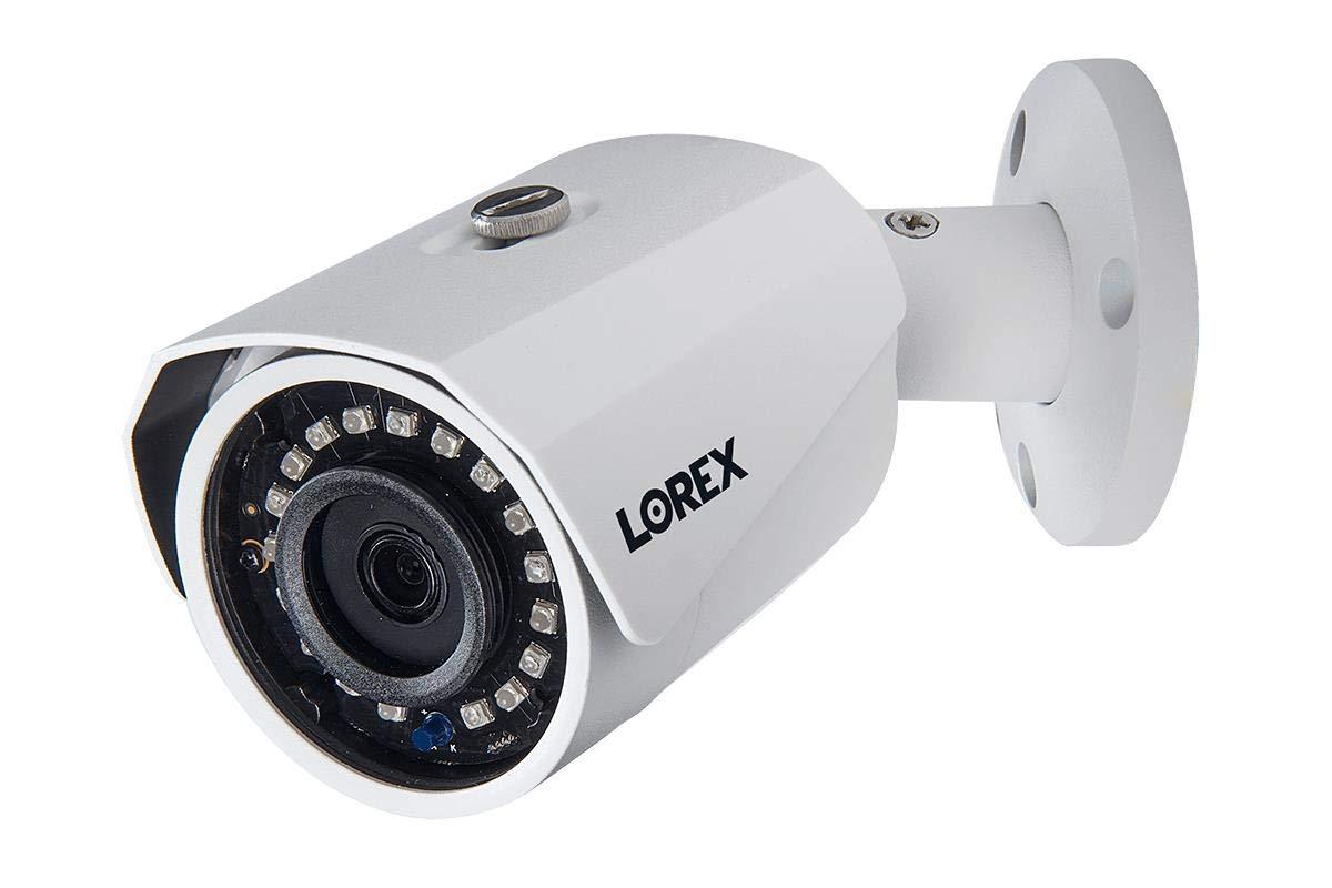 Lorex C581CB-W Indoor/Outdoor 2K Super HD Analog Security Bullet Camera, 3.6mm, 120ft IR Night Vision, Color Night Vision,Works with D841/D841B Series, ACJNCD3B, White