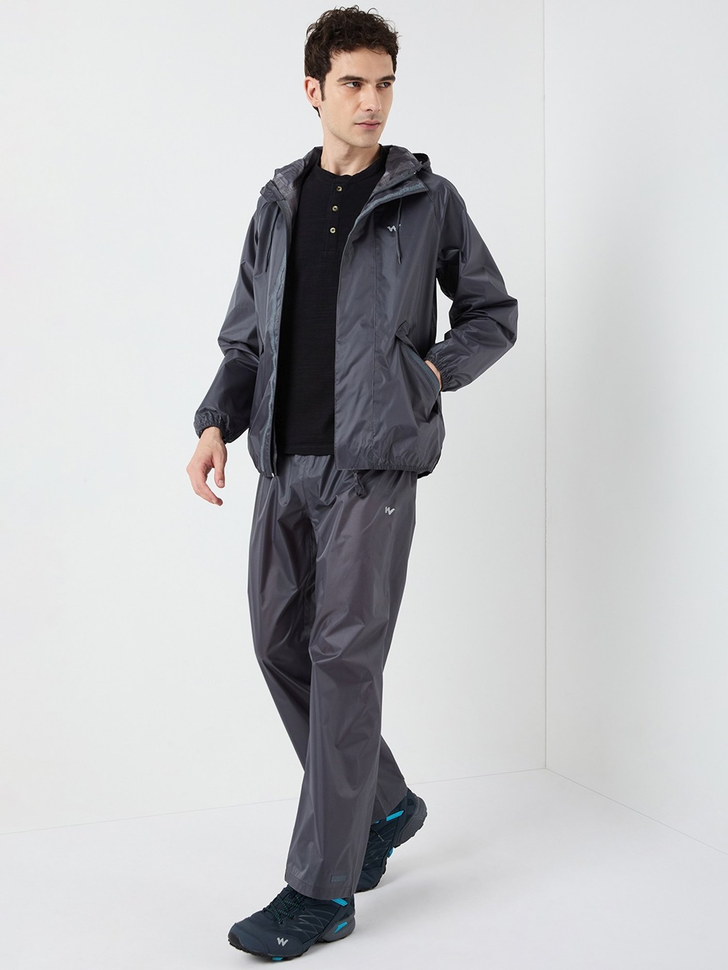 Wildcraft Dark Grey Regular Fit Raincoat Set
