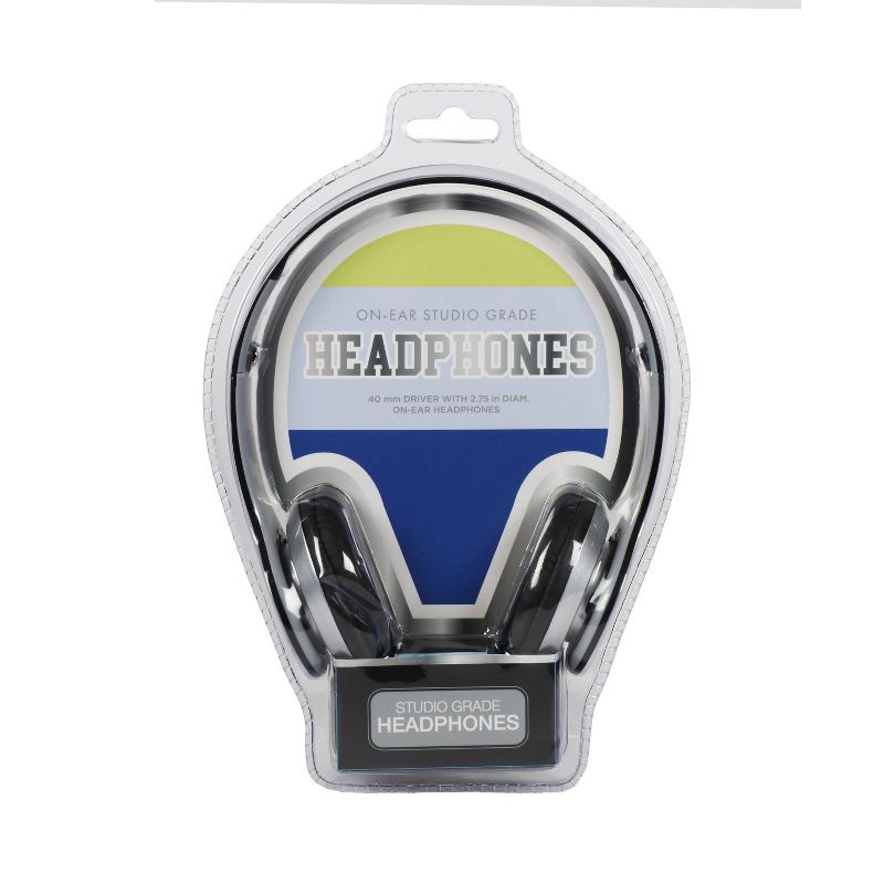 L2D 16" Backpack with Lunch Bag and Headphones - Neon Blue on Gray