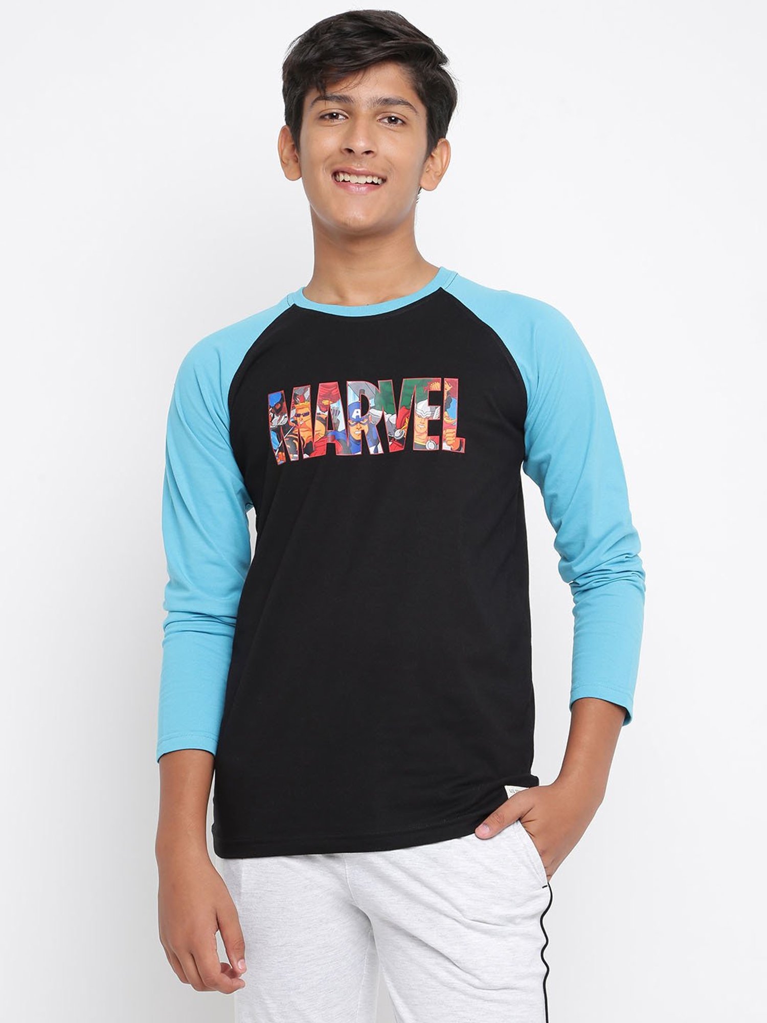 Lil Tomatoes Kids Black Printed Full Sleeves T-Shirt