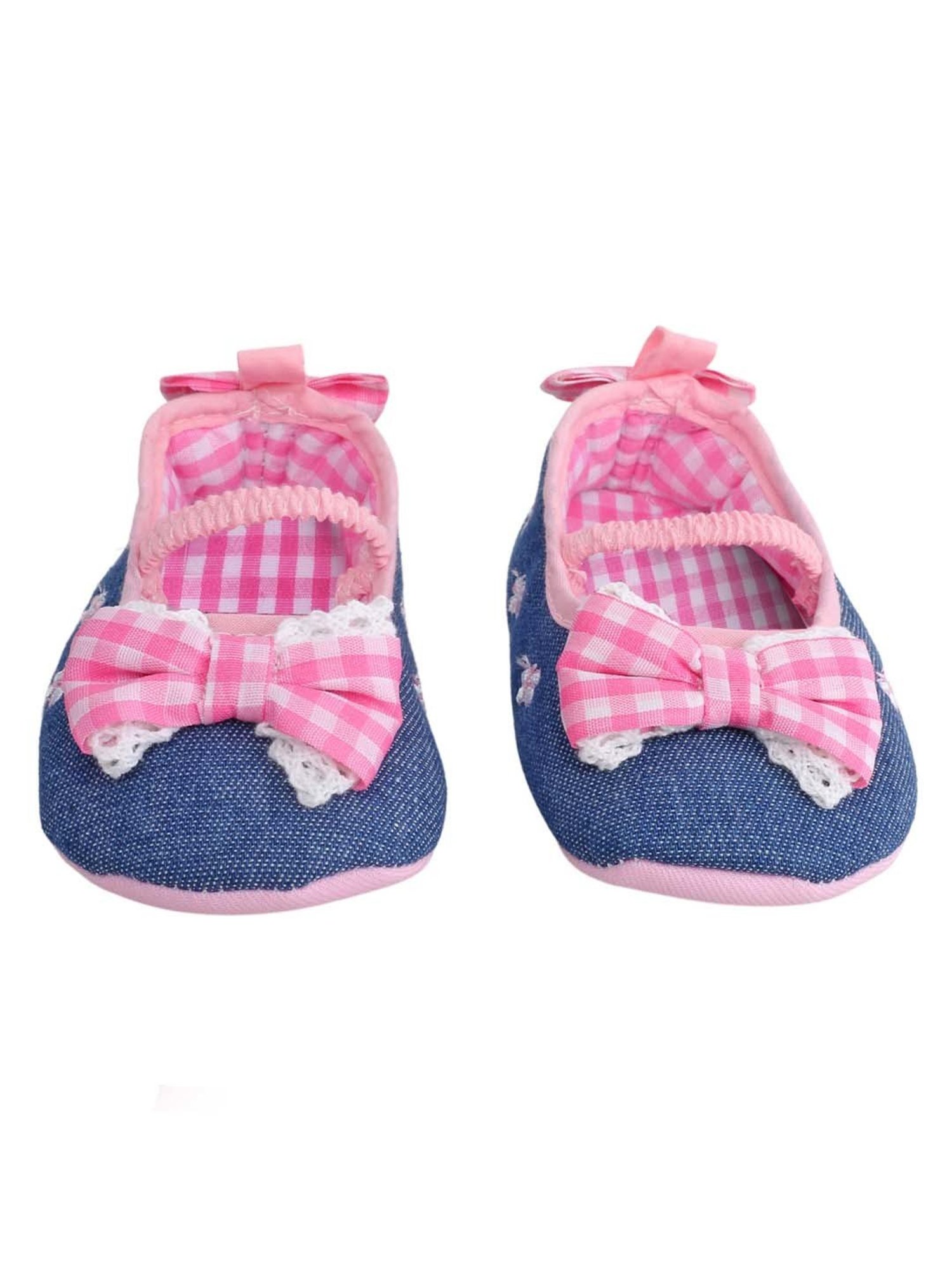 Baby Moo Kids Navy & Pink Mary Jane Shoes