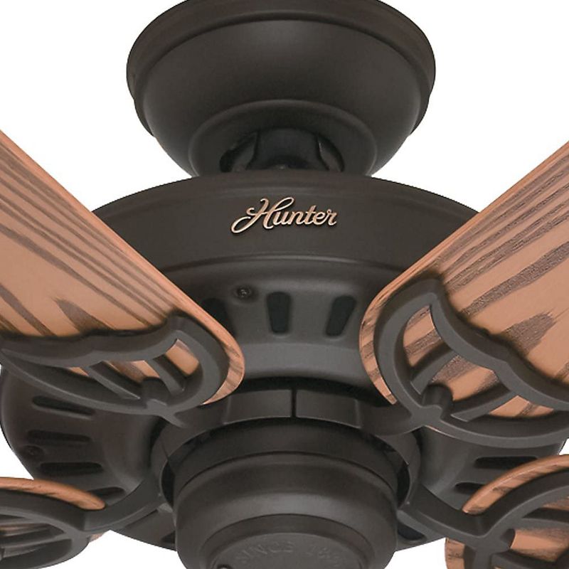Hunter Fan Company 53126 Bridgeport Versatile Indoor/Outdoor 52 Inch Home Ceiling Fan without Light Fixture, New Bronze