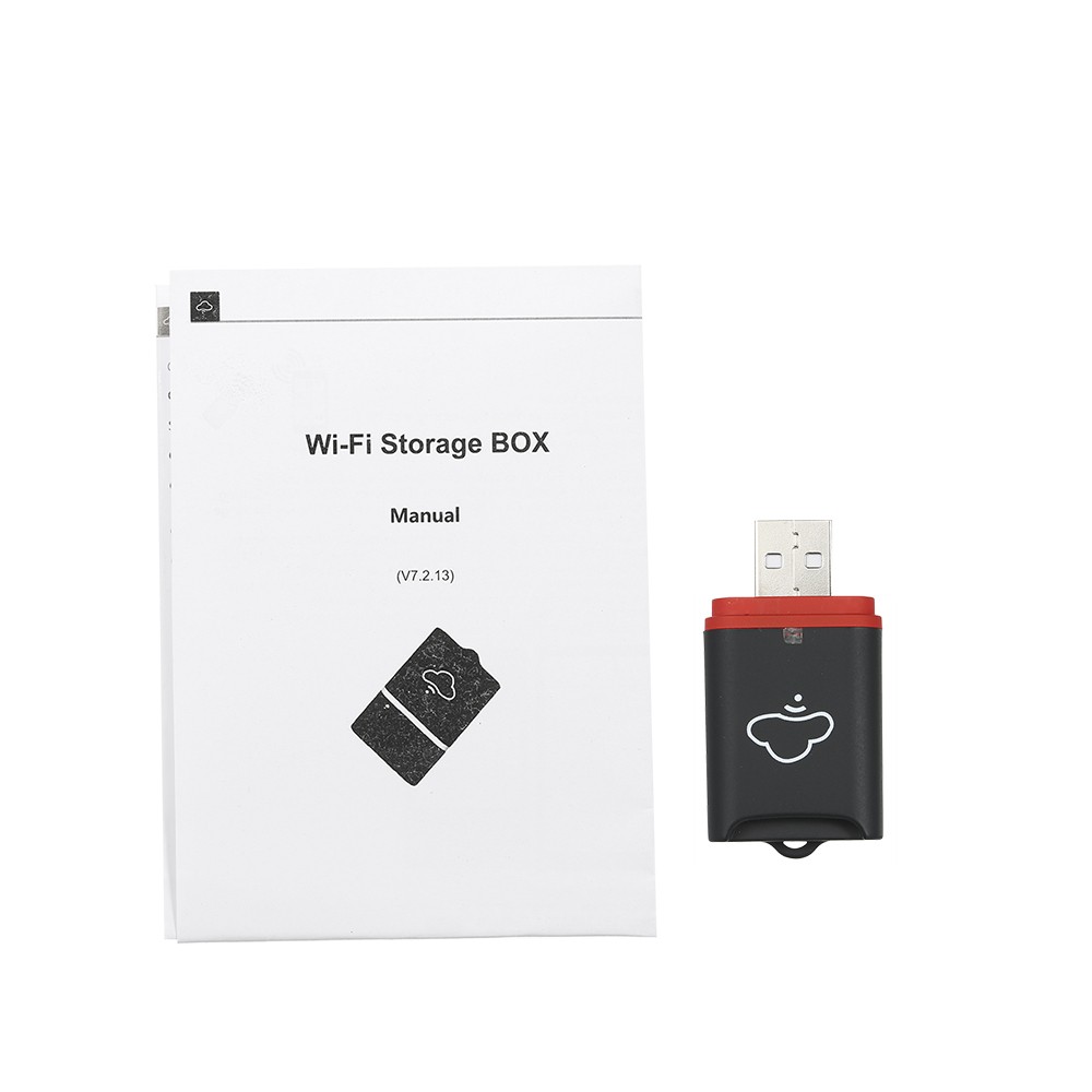 WiFi Disk Memory Storage Box Wi-Fi Cloud Storage Box Flash Drive TF/MicroSD Card Reader File Sharing