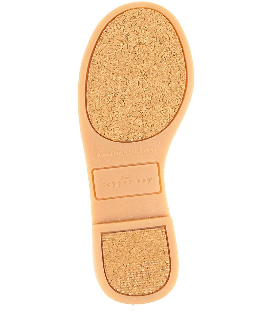 Copper Key Joyyful-T Patent Bow Ballet Flats (Toddler)