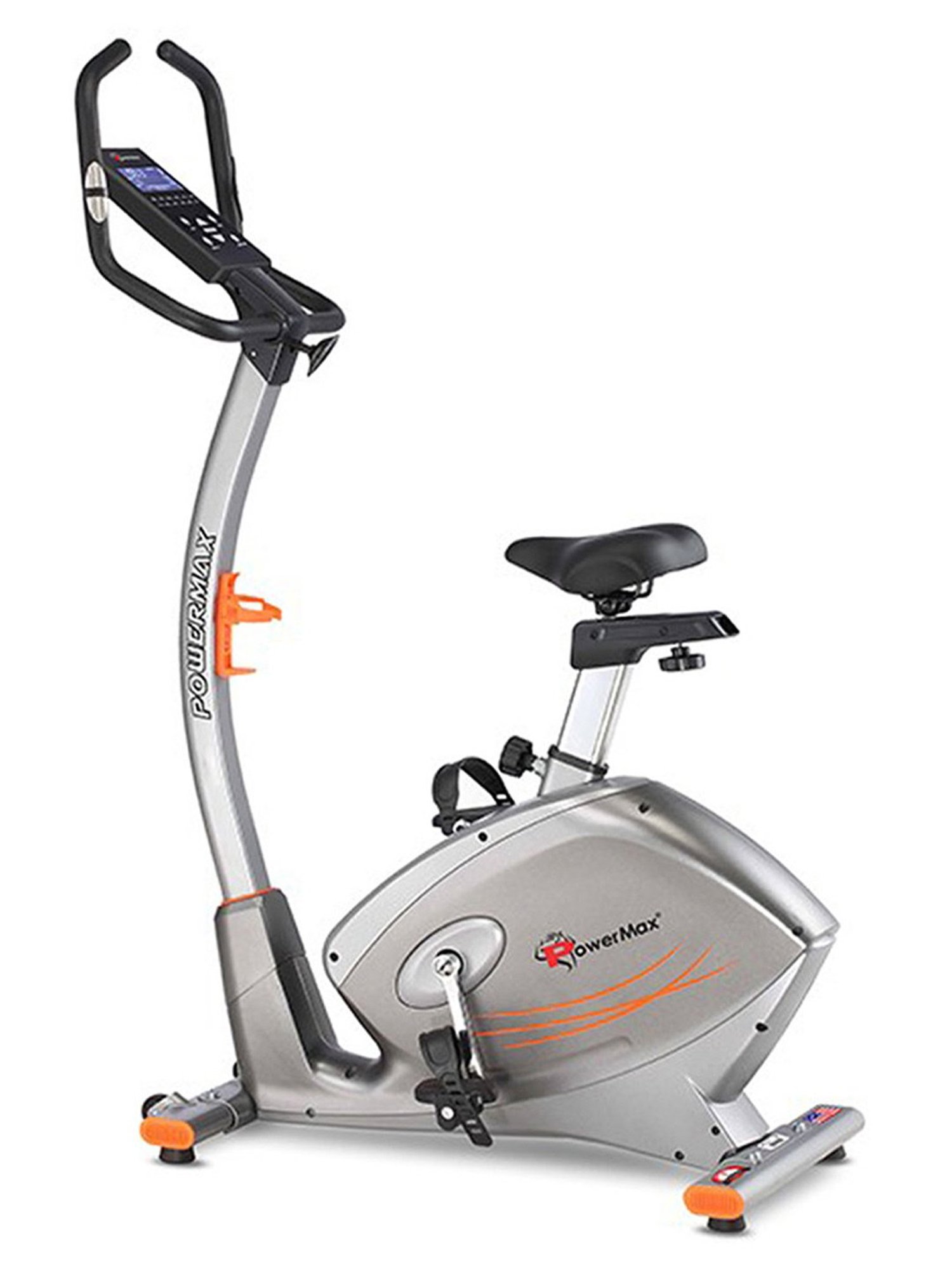 PowerMax Fitness BU-750 Upright Bike (Silver)