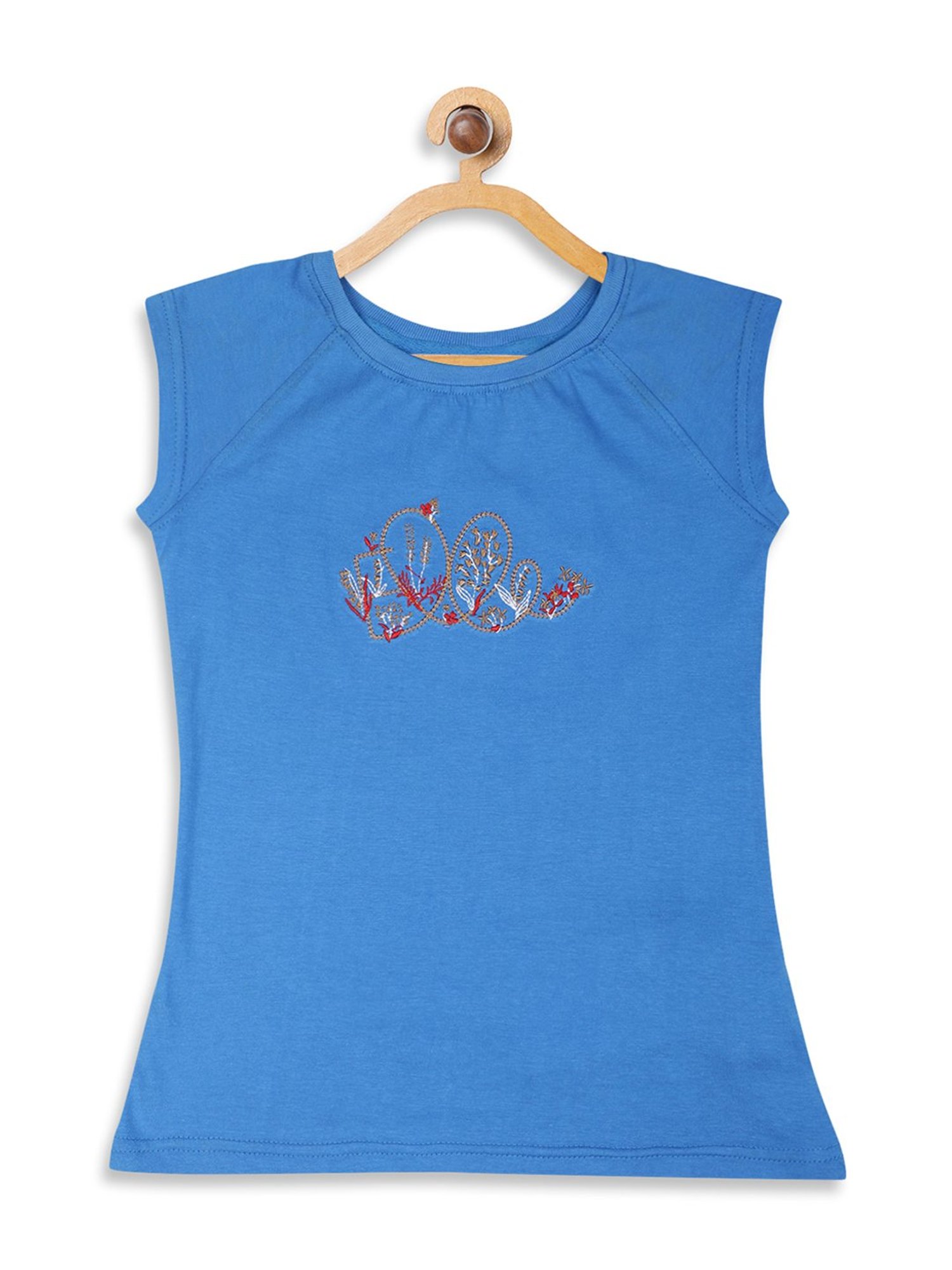 Elle Kids Blue Printed T Shirt