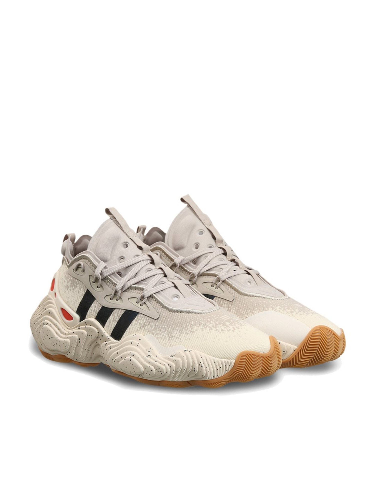 Adidas Men's Trae Young 3 Beige Basketball Shoes