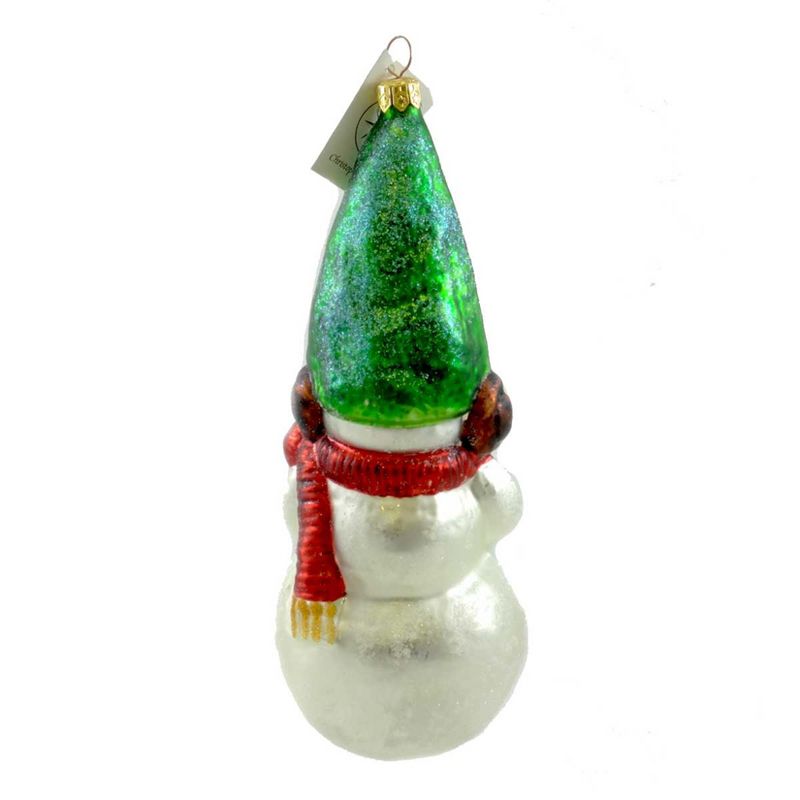 Christopher Radko Frosty Conehead Ornament Snowman Coal Christmas  -  Tree Ornaments