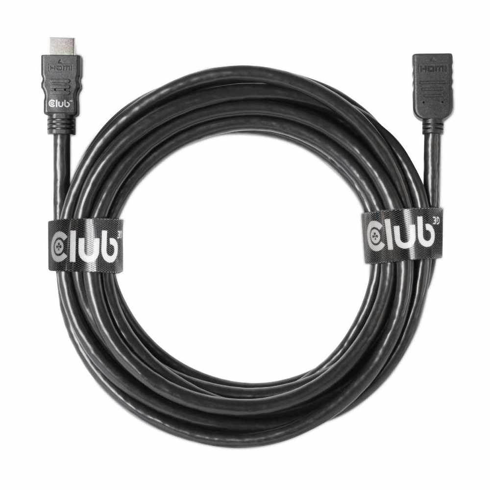 Club3D CAC-1325 16.4 ft. (5.0 m) High Speed HDMI Extension Cable 4K60Hz M/F 5m/16.4 ft. 26 AWG