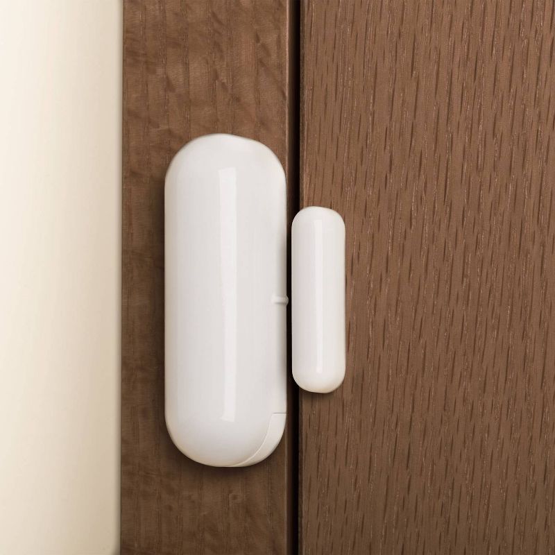 Smart White Wi-Fi Enabled Voice Activated Battery Operated Door and Window Sensor