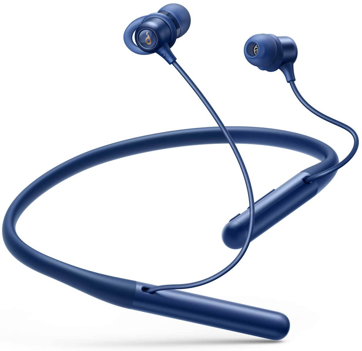 Anker Soundcore Life U2 Bluetooth Neckband Headphones with 24 H Playtime, 10 mm Drivers, Crystal-Clear Calls with CVC 8.0 Noise Cancelling Mic, USB-C Fast Charging, Foldable & Lightweight Build