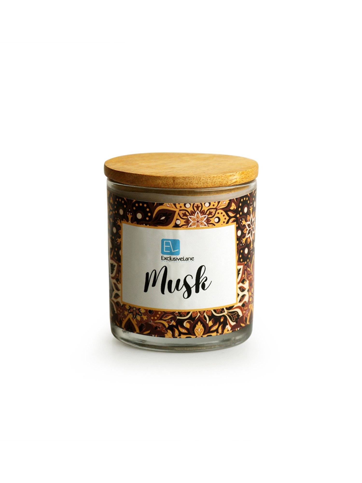 ExclusiveLane Musk Clear Wax Jar Scented Candles