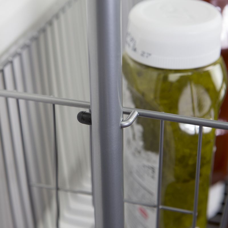 Home Basics Over the Door Kitchen Pantry Organizer, Grey