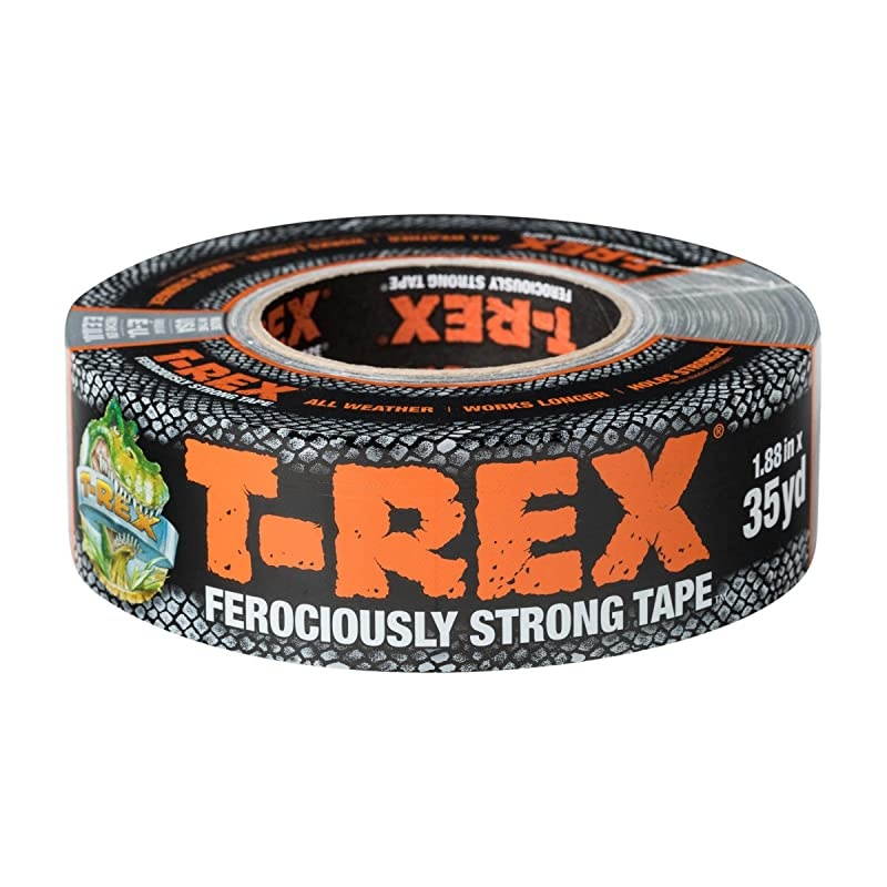 Ferociously Strong Tape Duct Tape with UV Resistant amp Waterproof Backing for Wood Brick Concrete and More 35 yd x 188quot Gunmetal Gray 1Roll 240998