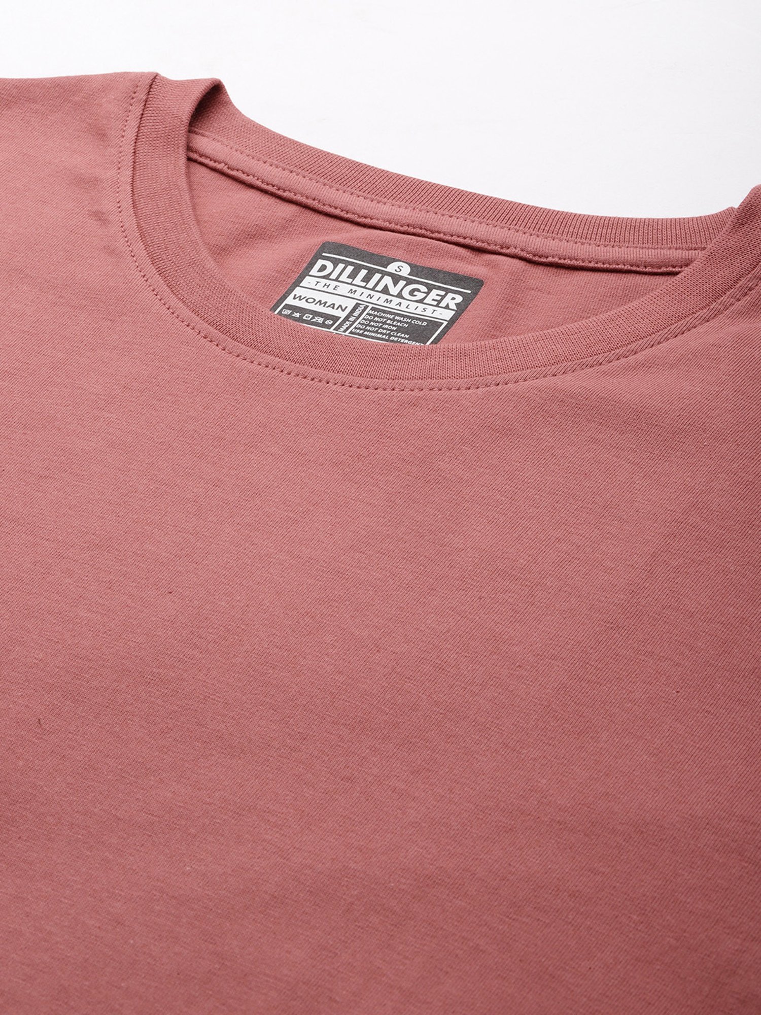Dillinger Dusty Pink Cotton Oversized T-Shirt