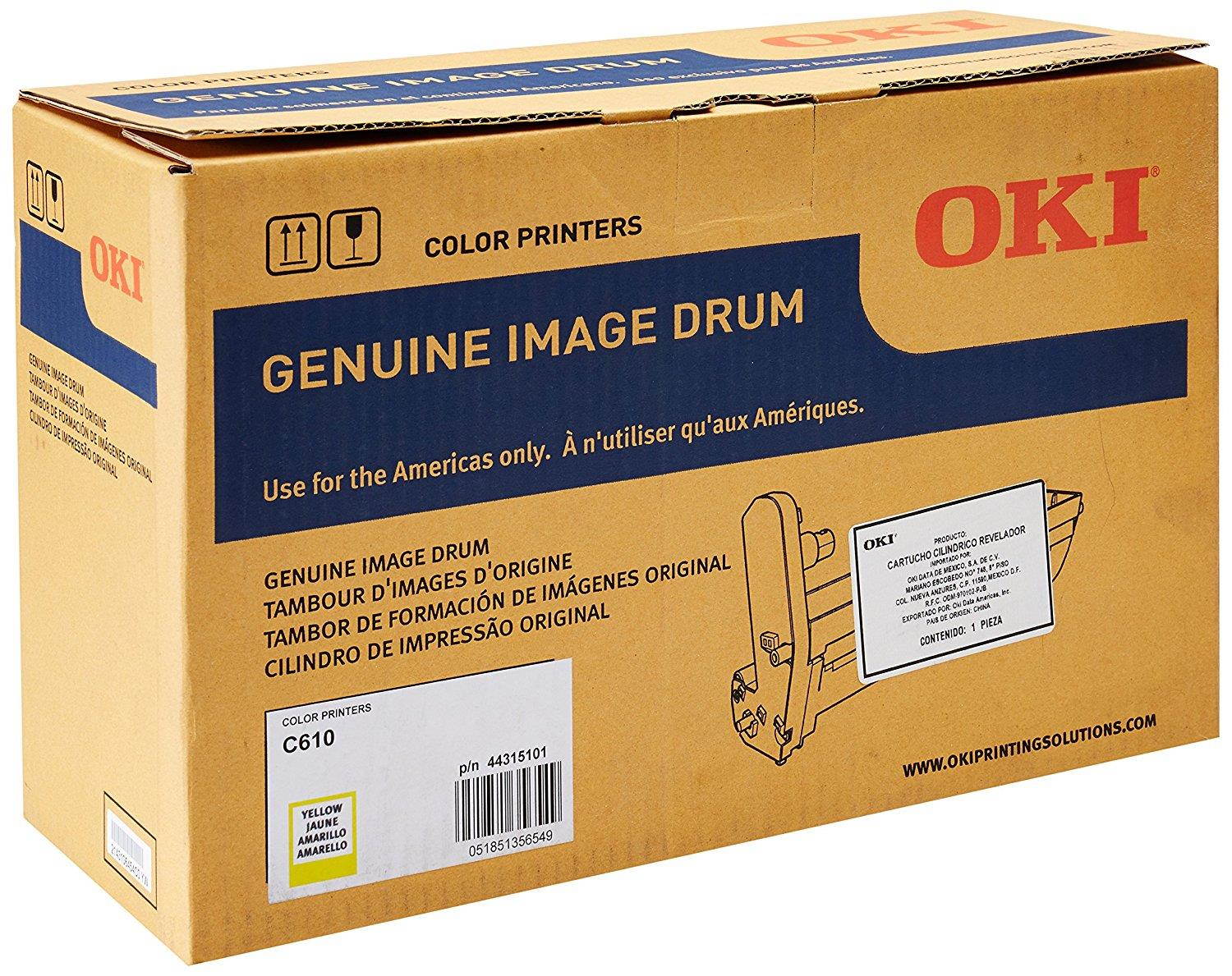 Oki Yellow Image Drum, 20000 Yield (44315101)