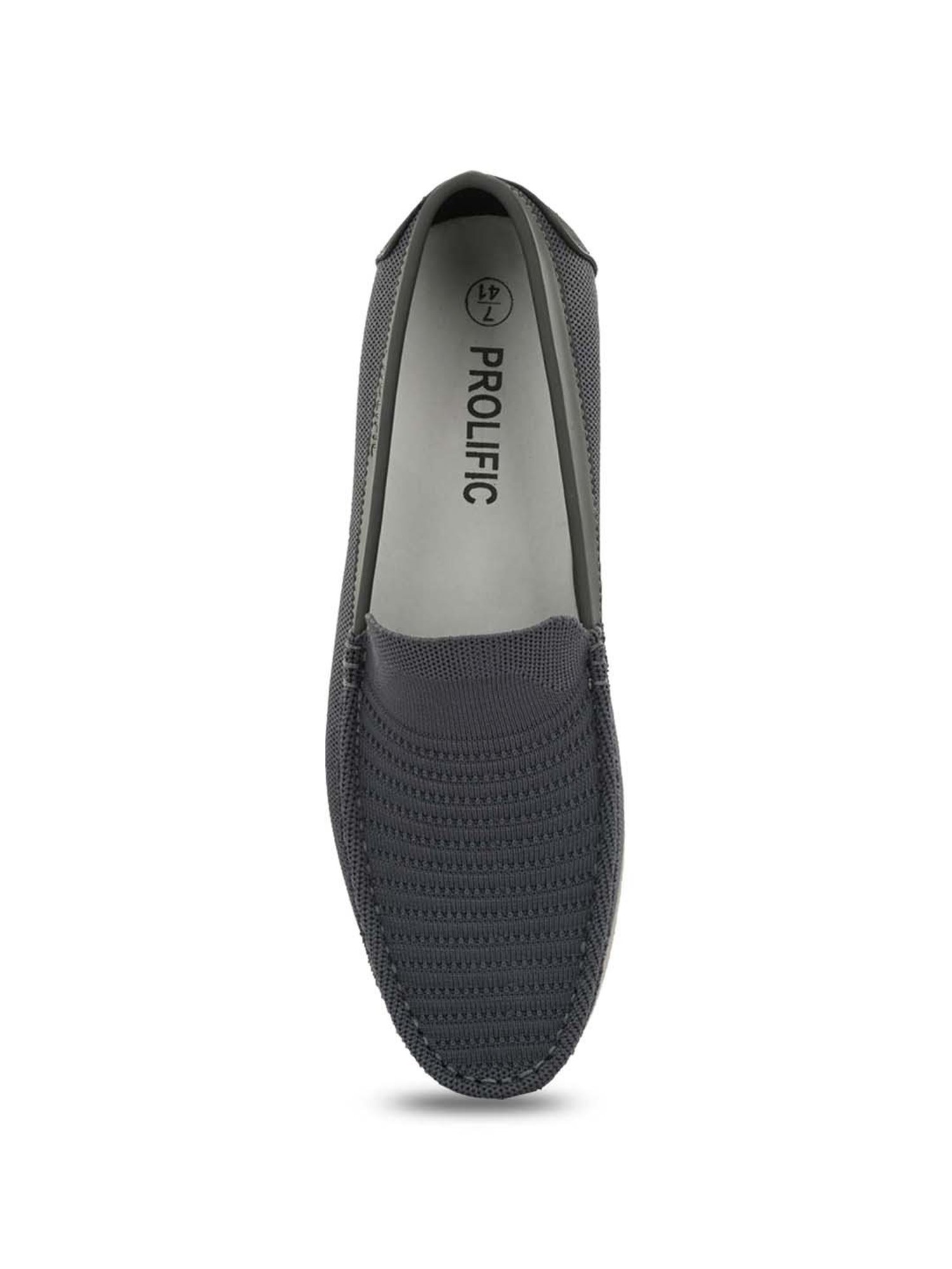 Prolific Men's Charcoal Grey Casual Loafers