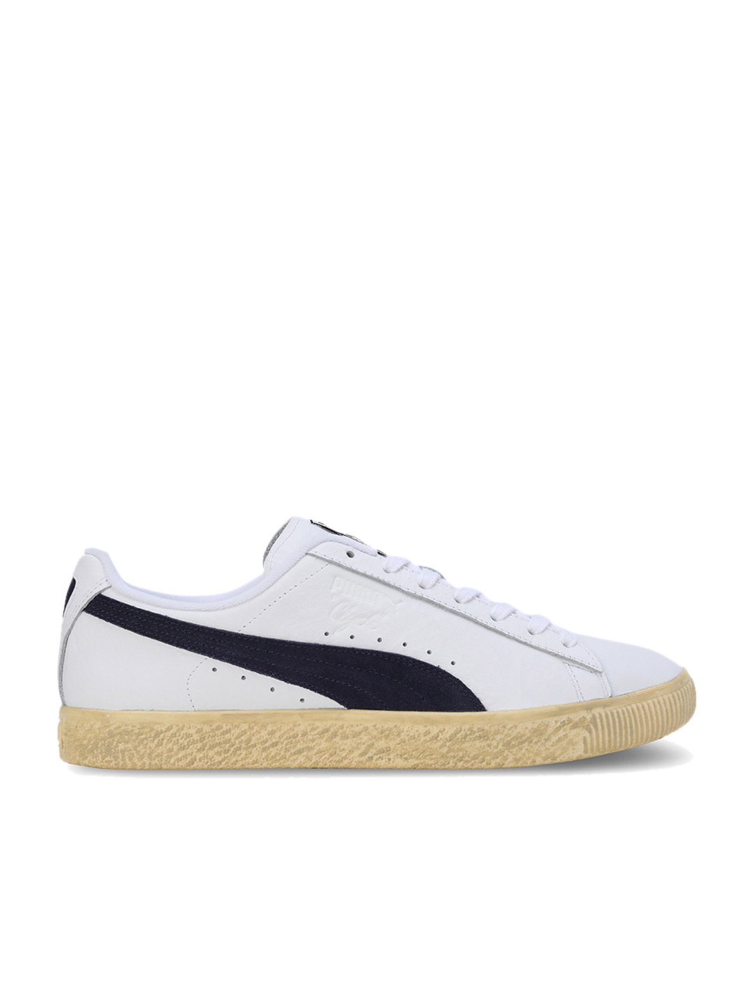 Puma Men's Clyde Vintage White Casual Sneakers