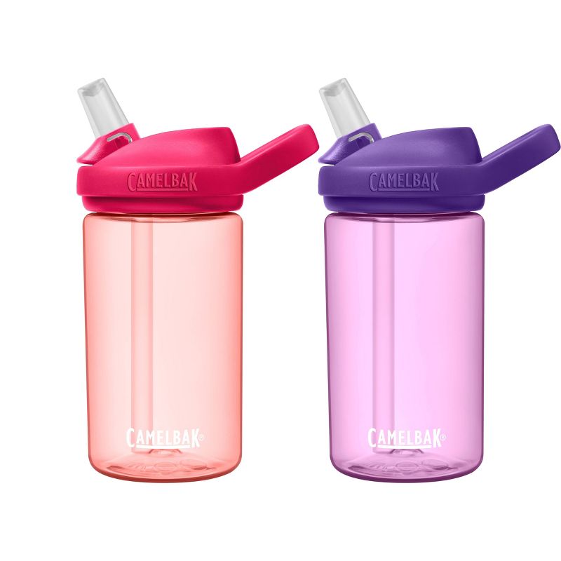 CamelBak Eddy+ 14oz Kids' Water Bottle 2pk - Pink/Lavender