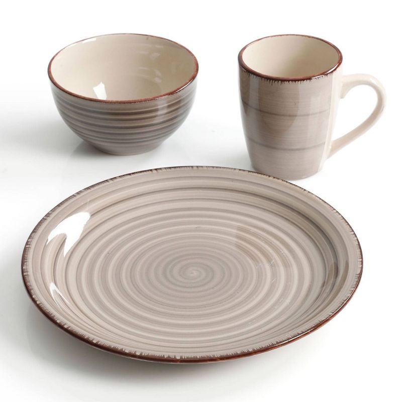 Gibson Home 12pc Stoneware Color Vibes Dinnerware Set