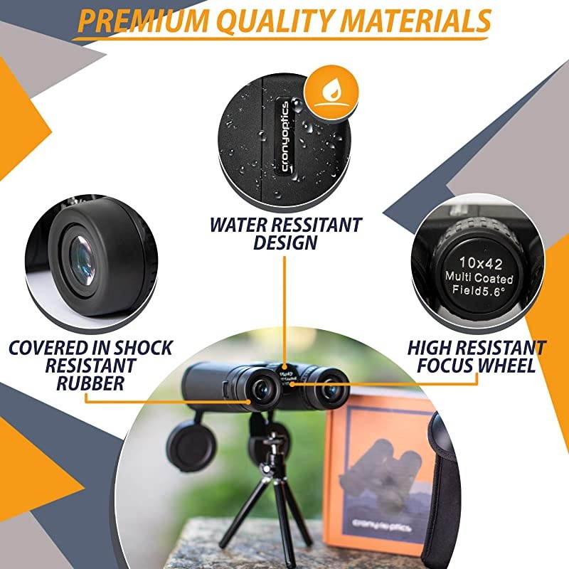 Binoculars for Bird Watching &ndash; Premium Bird Watching Binoculars for Adults - Lightweight Binocular kit for Birding - 10x42 Long Range and High Powered Binoculars