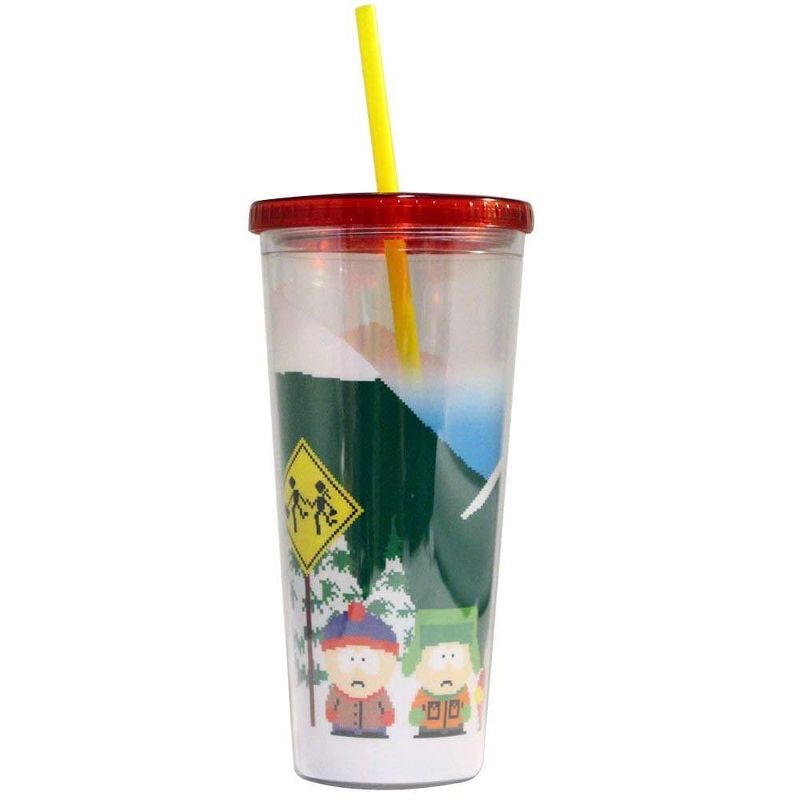 Just Funky South Park 24oz Plastic Carnival Cup w/ Lid & Straw
