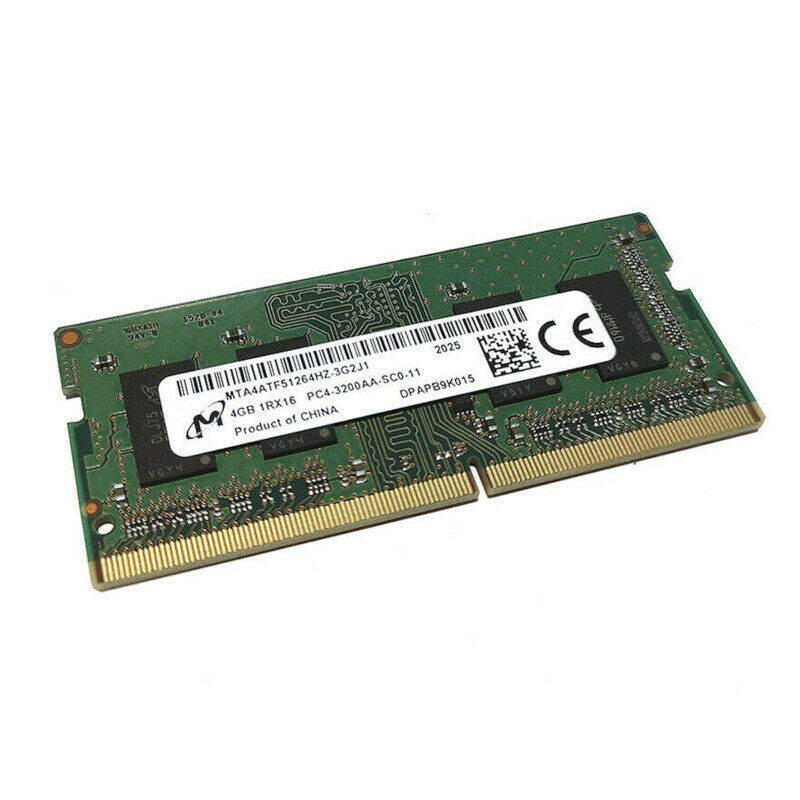 Micron 4GB DDR4 3200 MHz CP4-25600 Laptop RAM SODIMM Memory MTA4ATF5126HZ-3G2J1