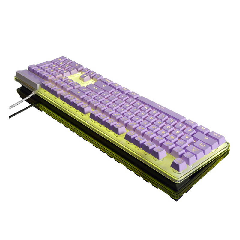 Original Ajazz AK6 Wired Membrane Keyboard With 7 Colorful Backlights With 19-keys Anti-ghosting And Double-shot Molding Design