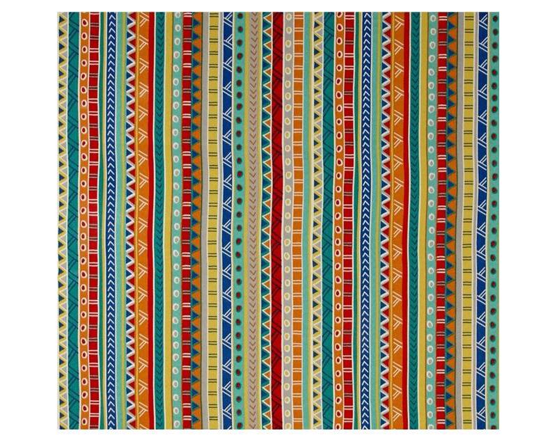 Outdoor Set Of 2 French Edge Seat Cushions In Bramlett stripe Carotene - Jordan Manufacturing