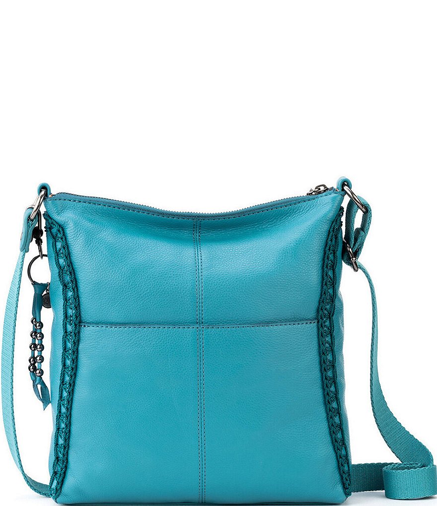 The Sak Lucia Leather Hand-Crochet Crossbody Bag