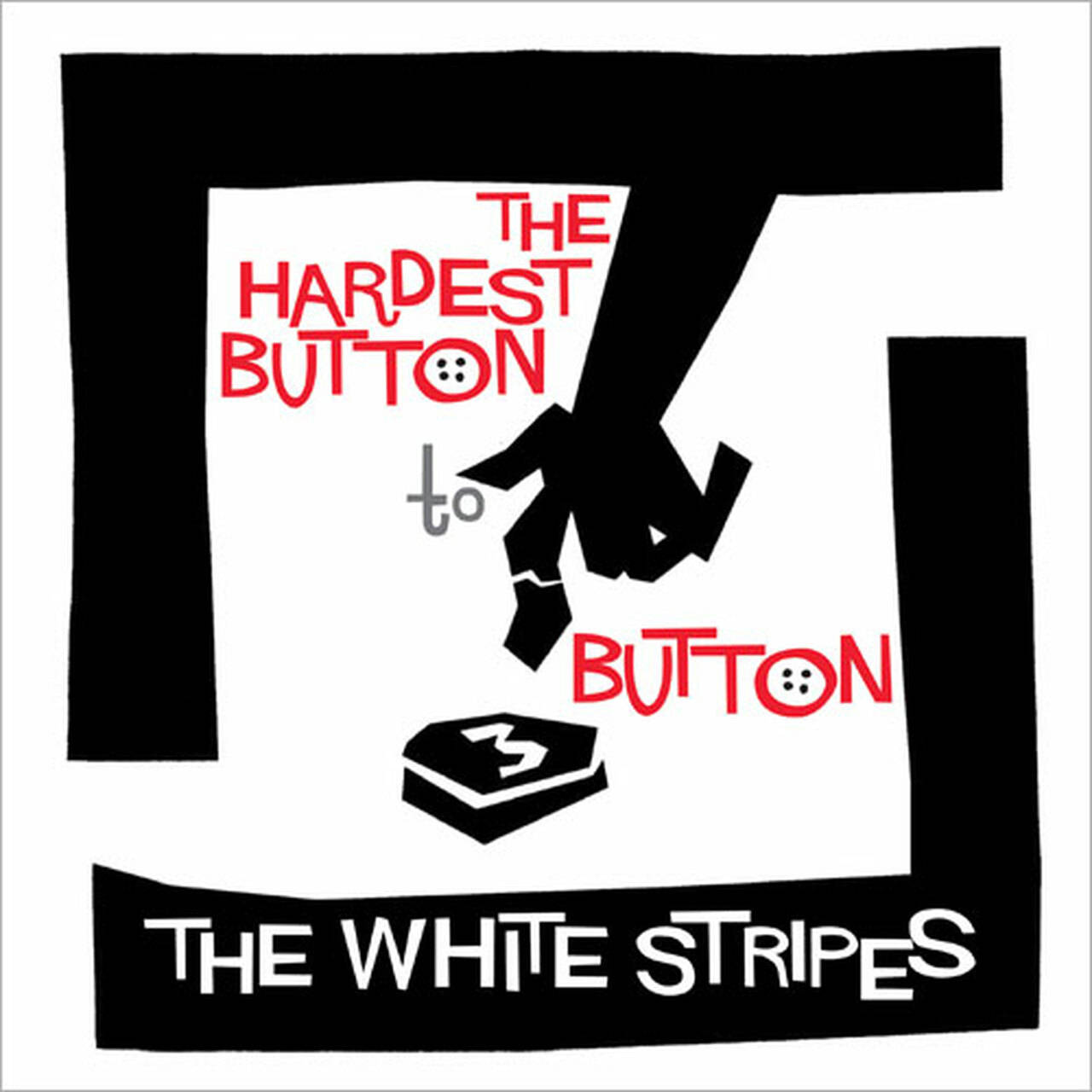 The White Stripes The Hardest Button to Button & St. Ides of March 45rpm 7" Vinyl