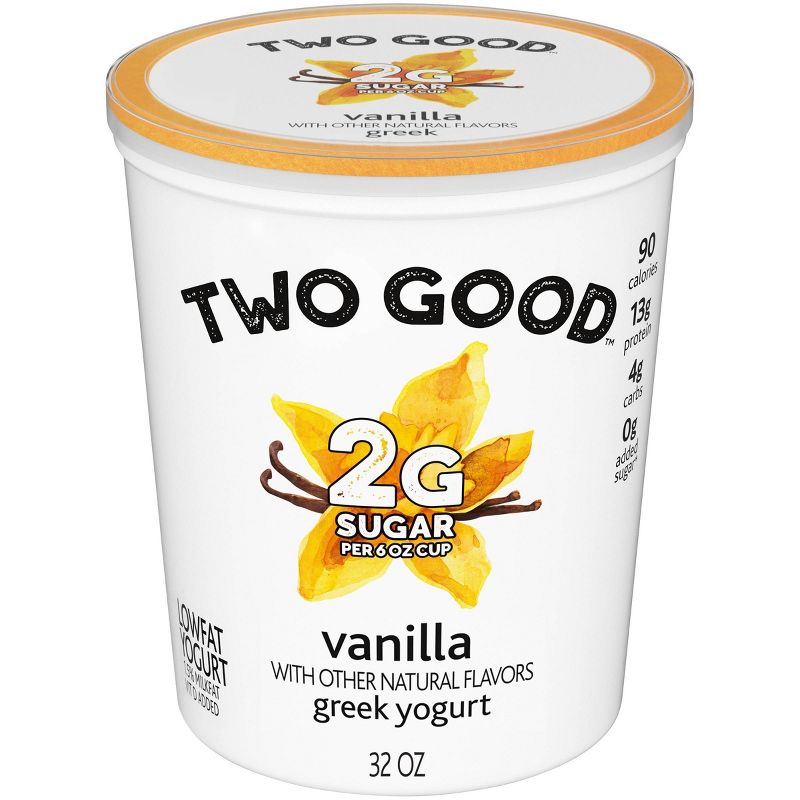 Dannon Two Good Vanilla Greek Yogurt - 32oz