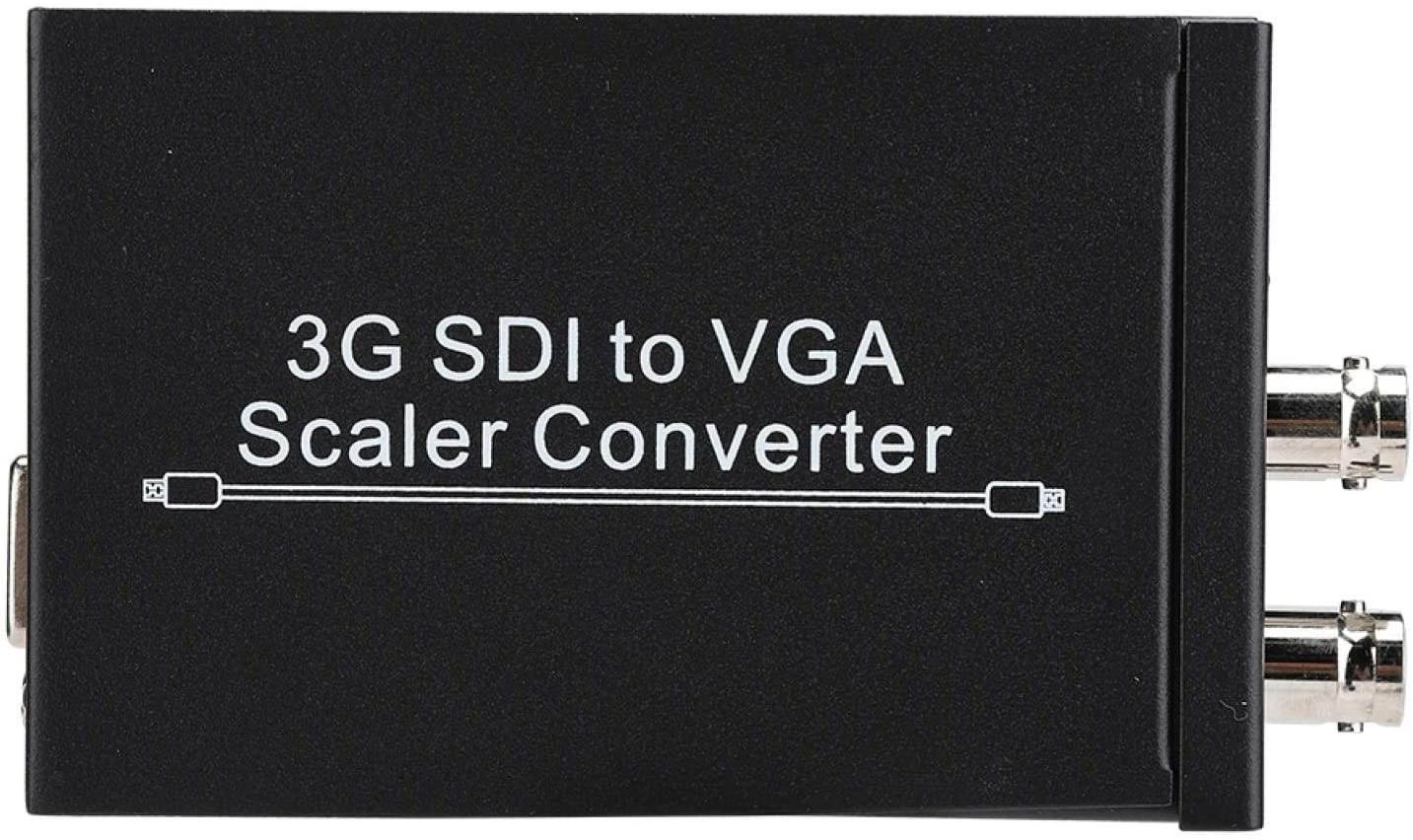 Socobeta 3G SDI to VGA Converter High Bit Rate Loop Output with Manual Power Supply 1080P 100-240V 1PCS (US Plug)