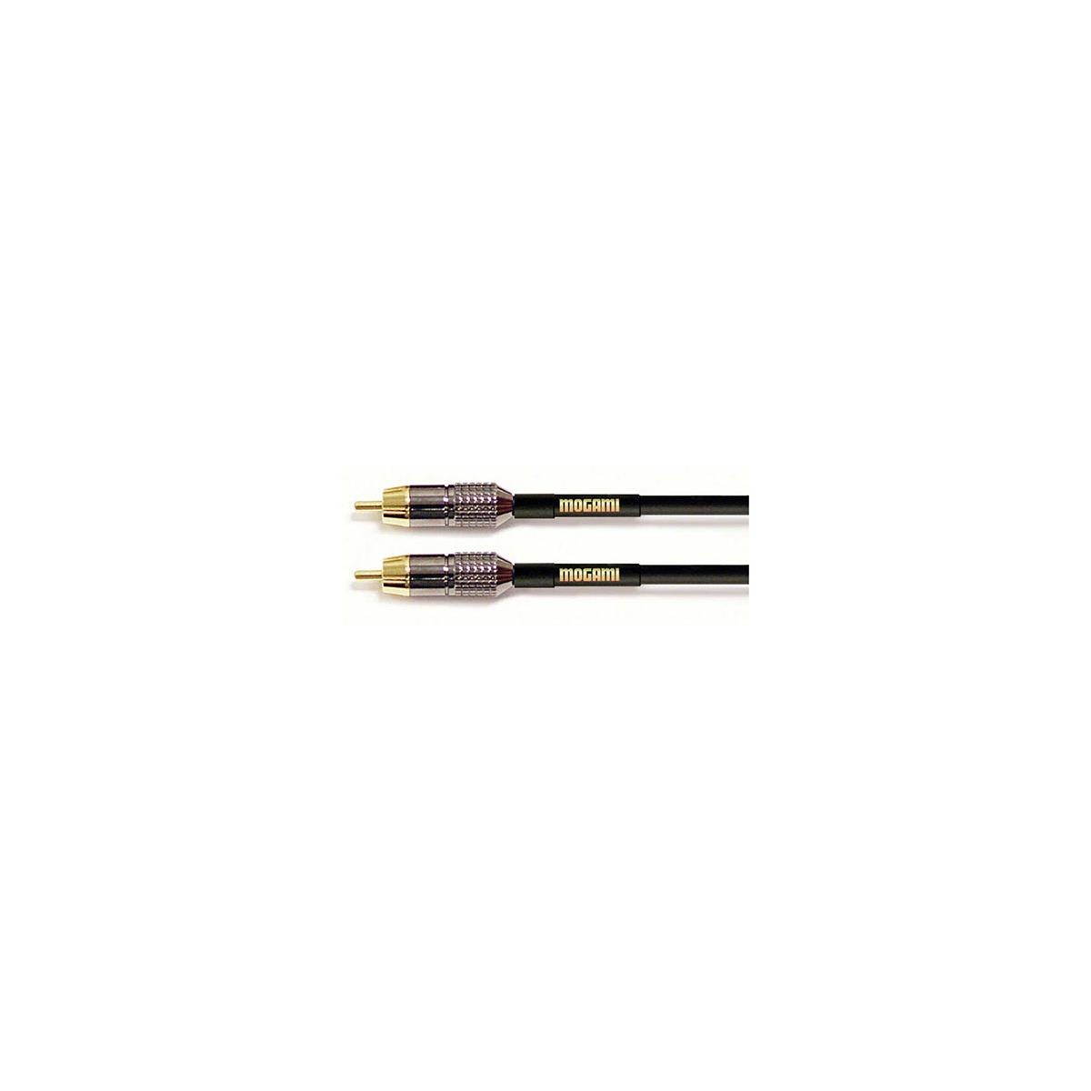 Mogami Gold 12' RCA Male to RCA Male Audio/Video Patch Cable #GOLD RCA-RCA-12