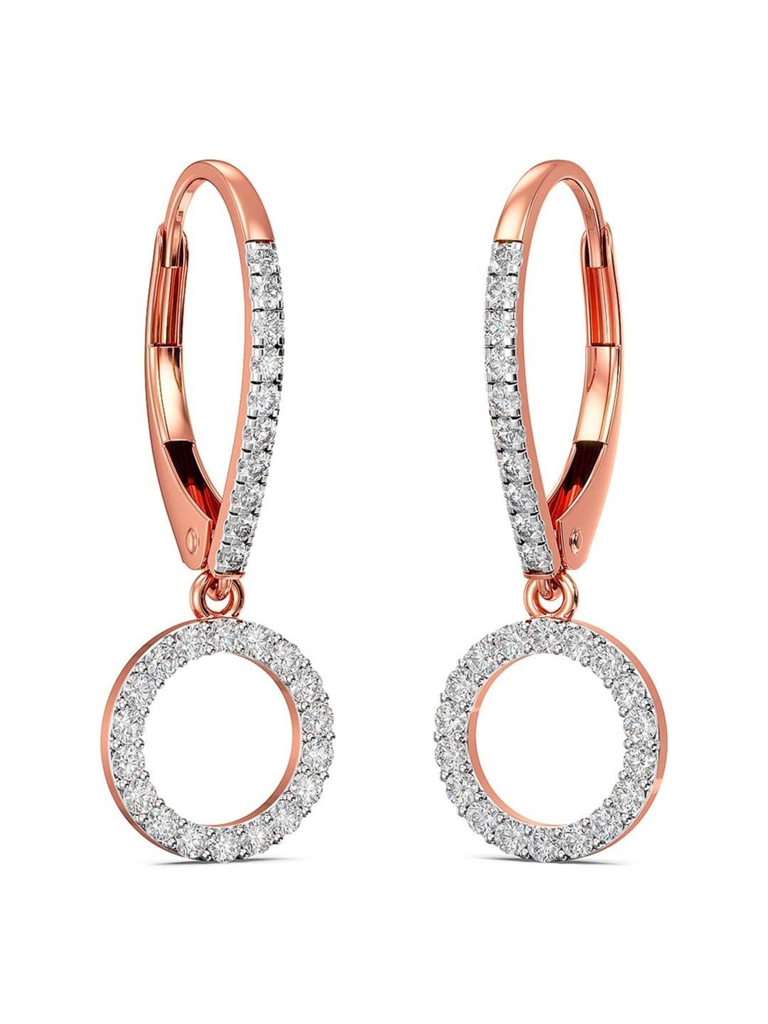 Joyalukkas 18k Gold & Diamond Hoop Earrings for Women