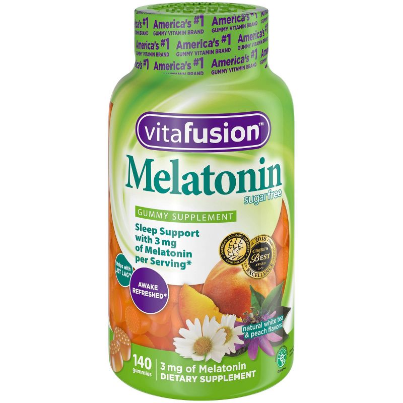 Vitafusion Melatonin Dietary Supplement Adult Gummies - Fruit - 140ct