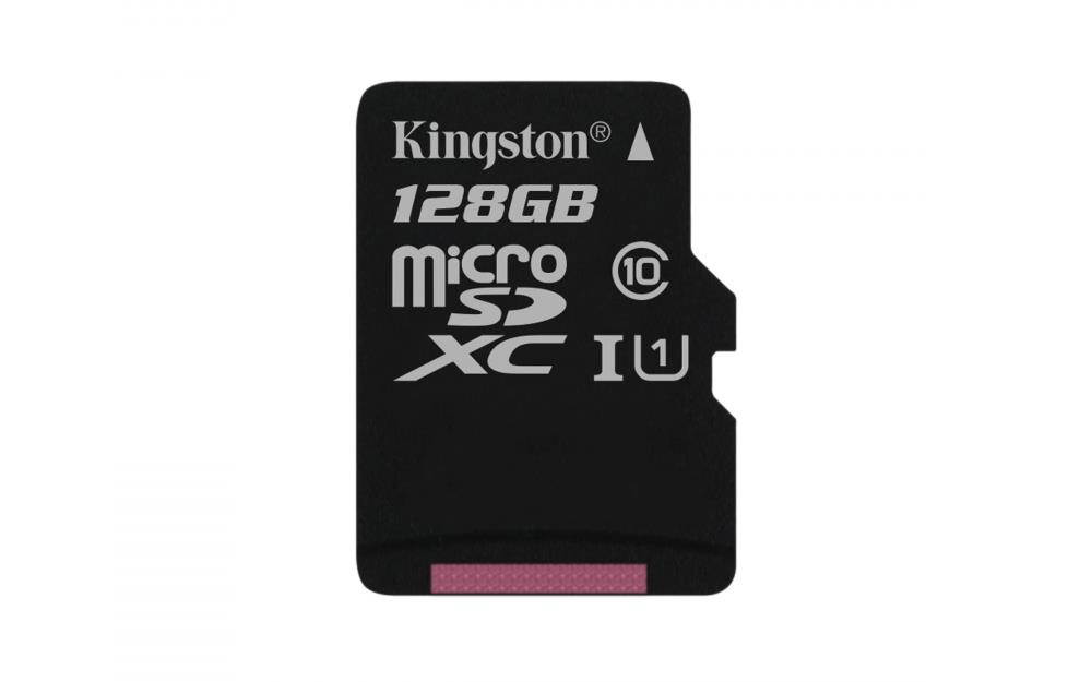 Kingston SDCS/128GBSP Canvas Select - Flash Memory Card - 128GB - UHS-I U1 / Class 10 - microSDXC