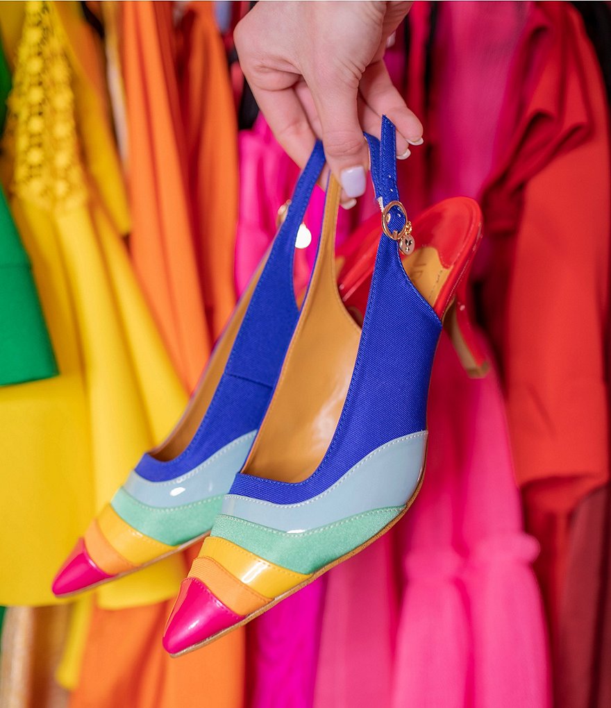 J.Renee Harra Colorblock Slingback Pumps