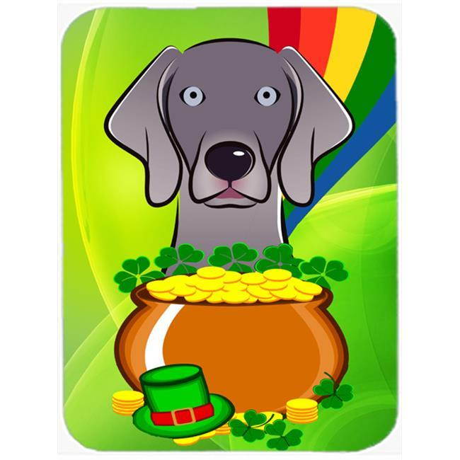 Weimaraner St. Patrick's Day Mouse Pad, Hot Pad or Trivet BB1975MP