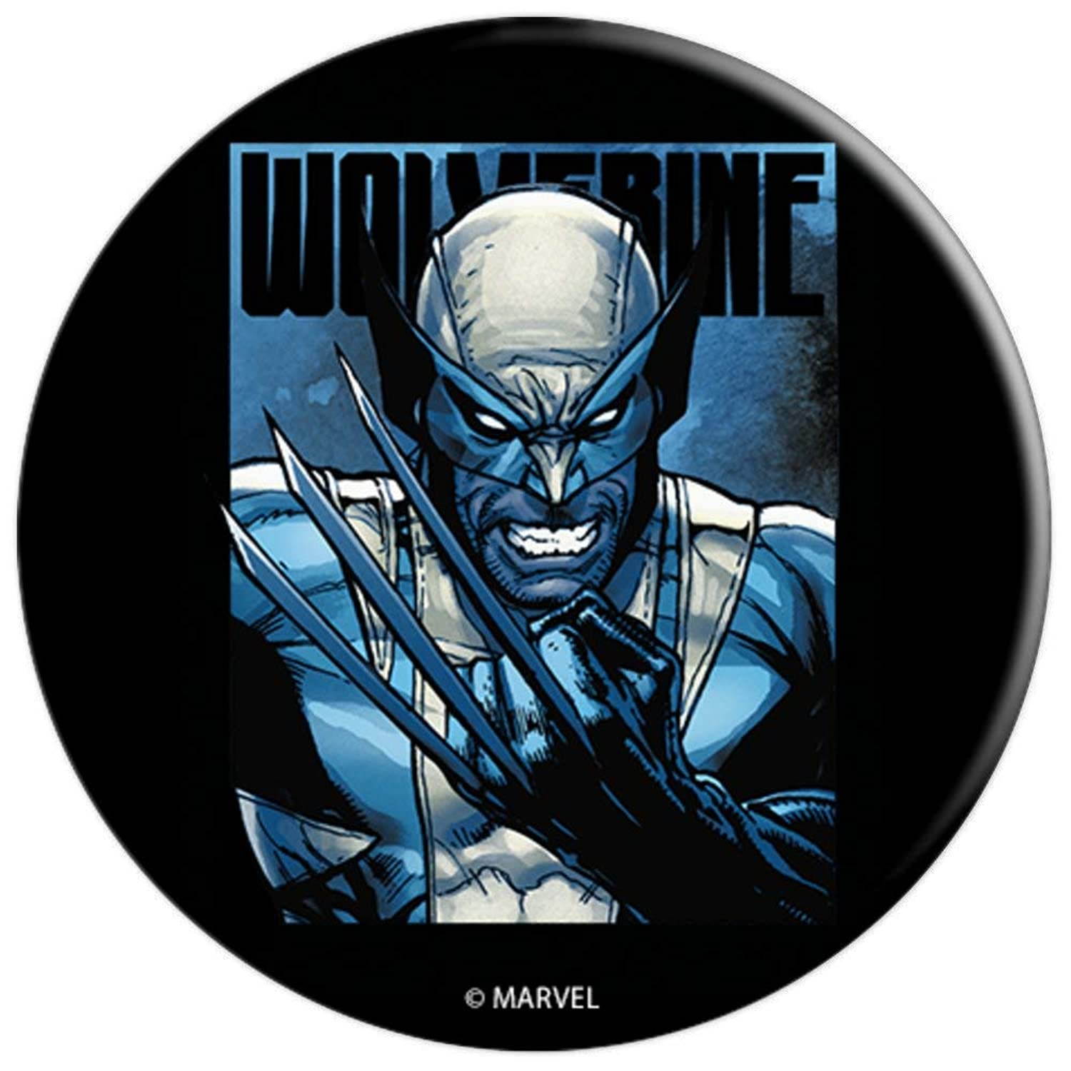 Marvel X-Men Wolverine Claws Close Up Blue PopSockets Grip and Stand for Phones and Tablets