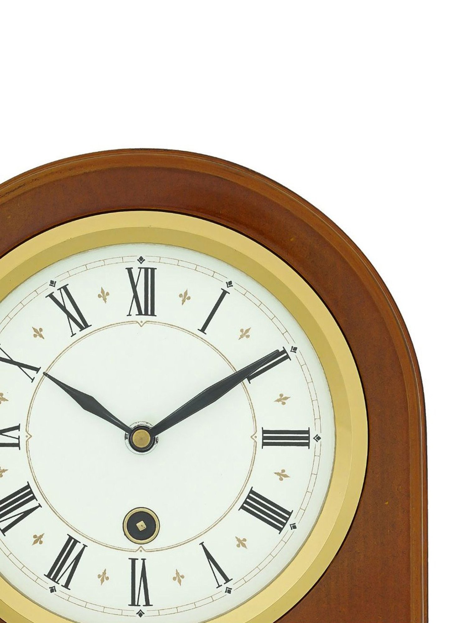 CHRONIKLE Vertical Dark Brown Wood Table or Desk Clock