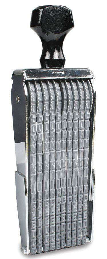 COSCO 038754 Alphanumeric Stamp, 10 Bands, 30 Font